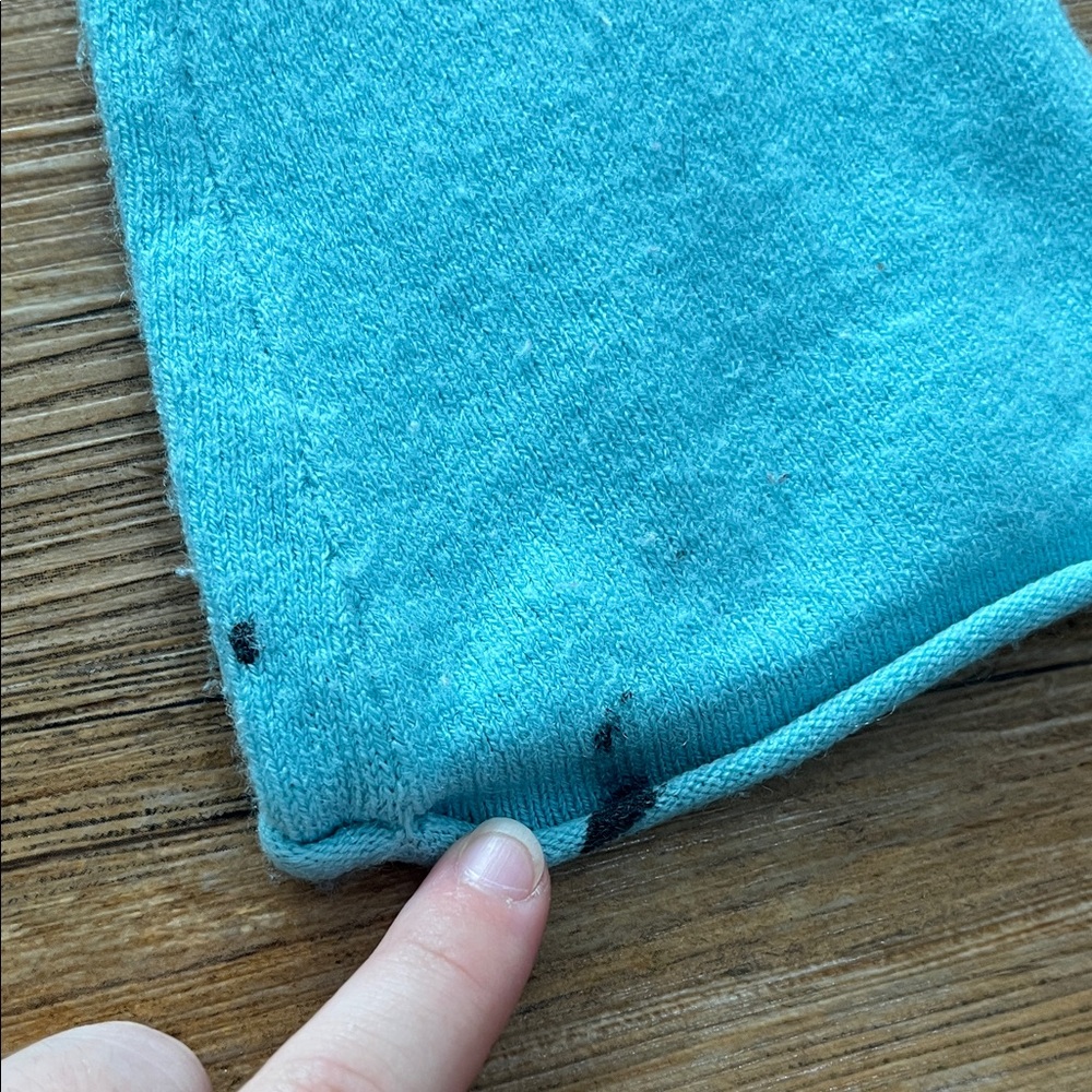 Takeout Turquoise Ribbed Sweater - Picture 6 of 9